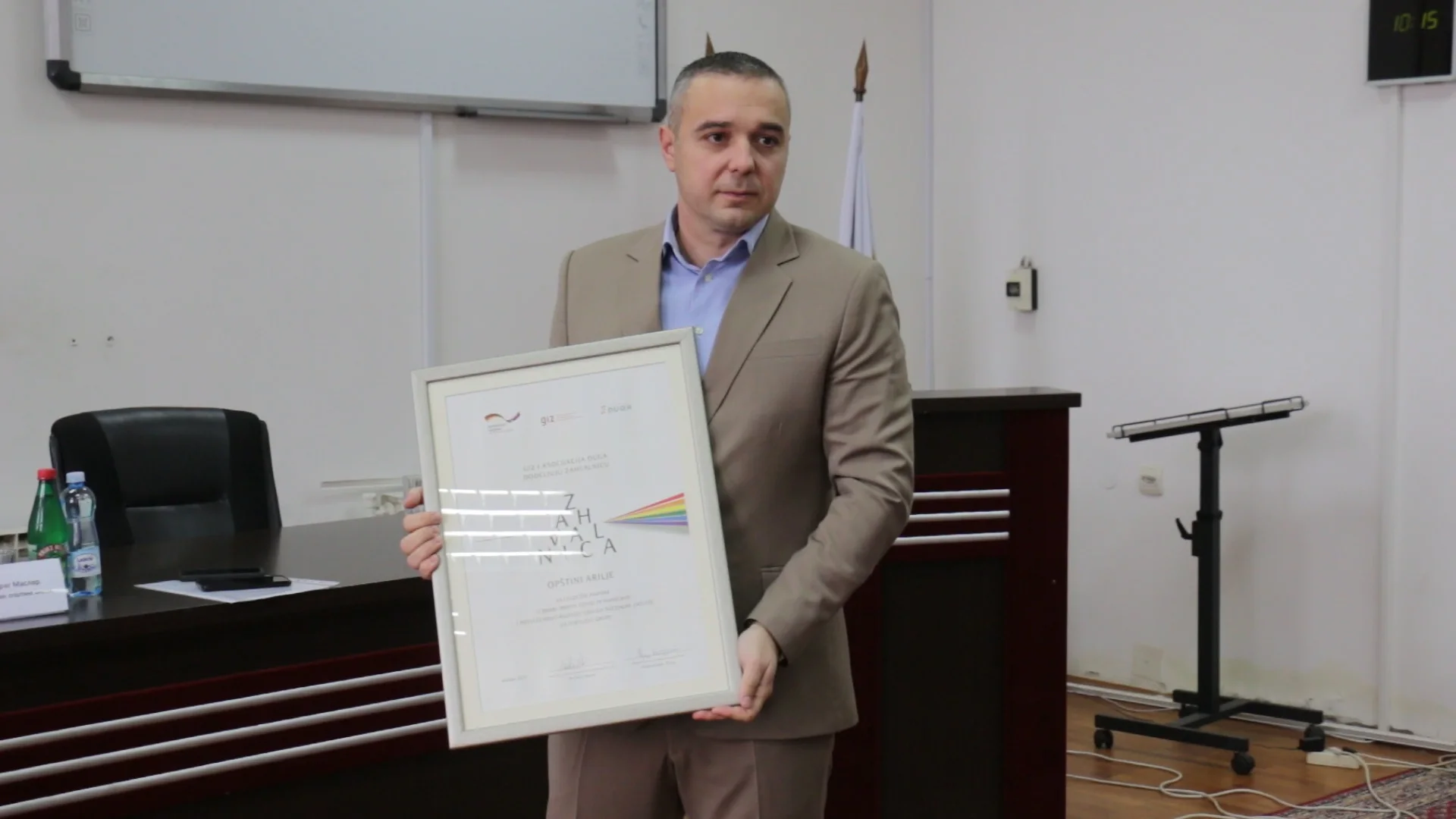 GIZ dodelio zahvalnicu opštini Arilje - Lokal Info