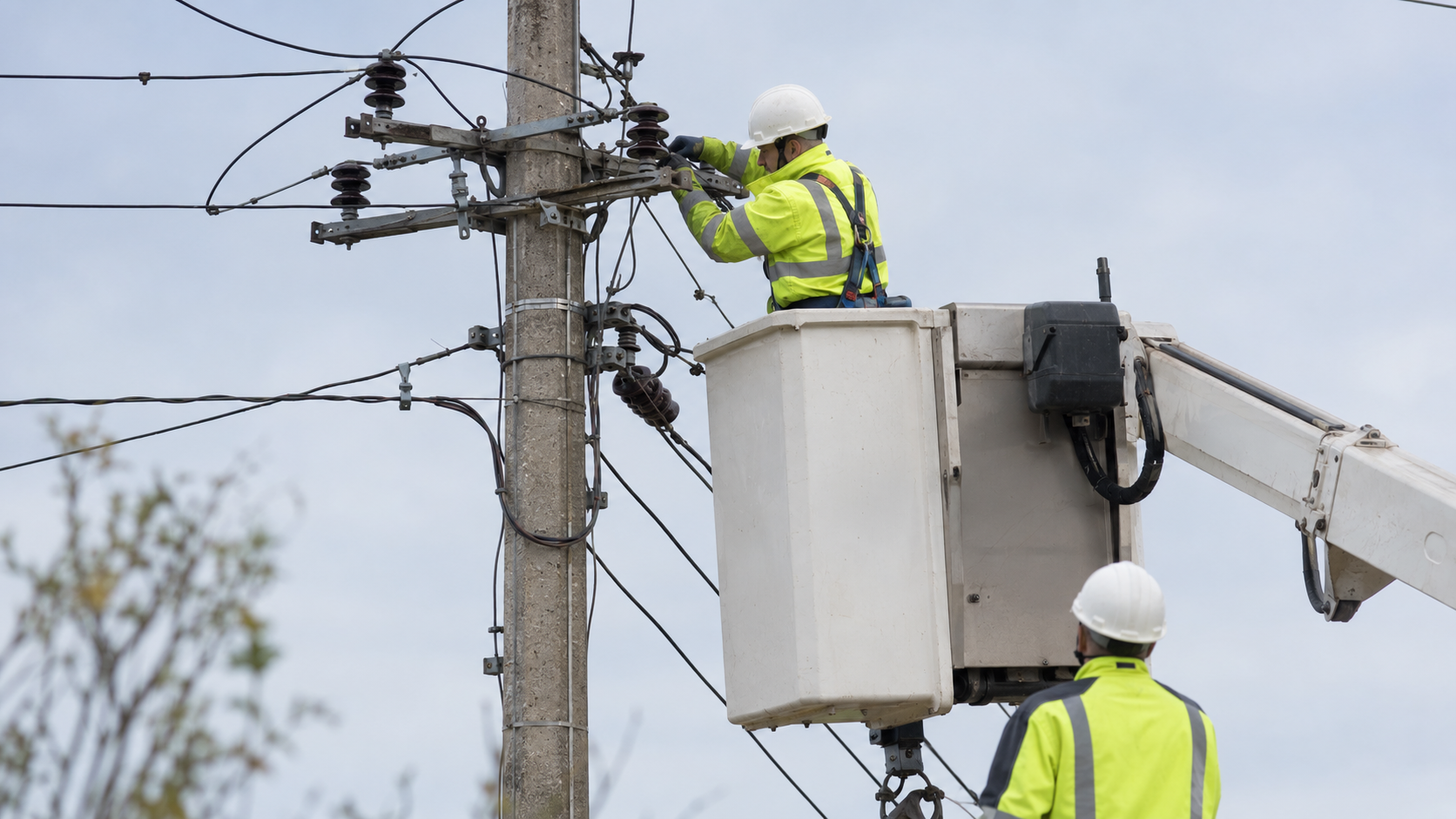 Radnici održavaju elektroenergetsku mrežu zbog planiranog isključenja struje u Arilju