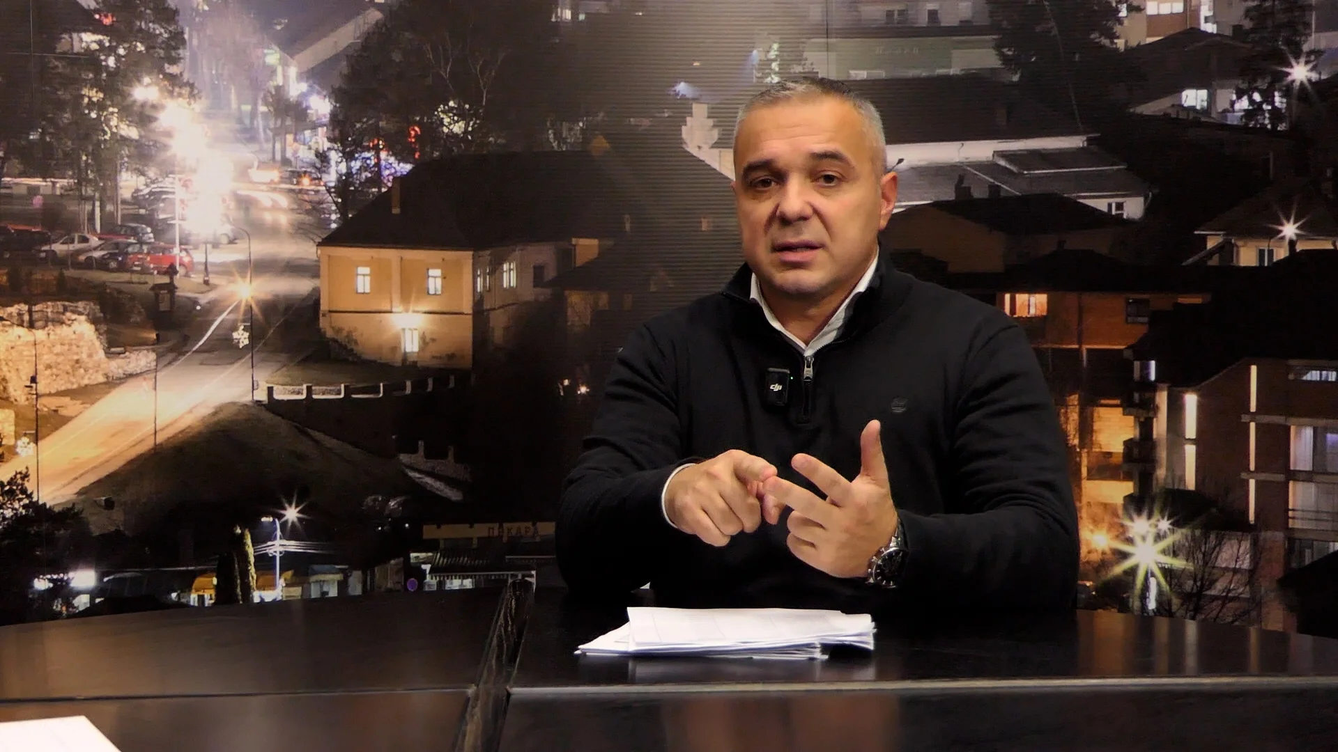 Predrag Maslar tokom gostovanja u emisiji Aktuelna tema