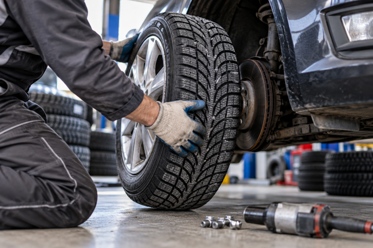 Zamena zimskih guma na automobilu pred početak zimske sezone